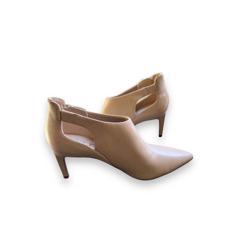 Shelby Calvin Klein Leather Booties 9.5